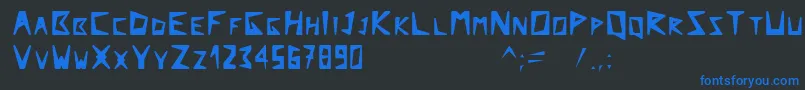 Arcticexplorer Font – Blue Fonts on Black Background