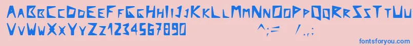 Arcticexplorer Font – Blue Fonts on Pink Background