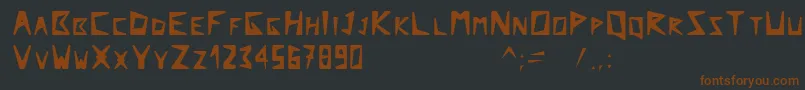 Arcticexplorer Font – Brown Fonts on Black Background