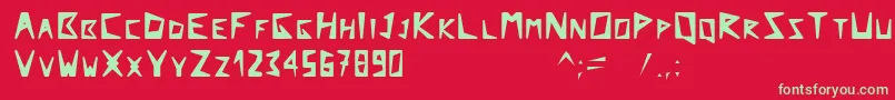 Arcticexplorer Font – Green Fonts on Red Background