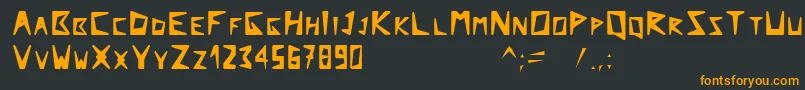 Arcticexplorer Font – Orange Fonts on Black Background