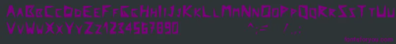 Arcticexplorer Font – Purple Fonts on Black Background