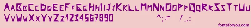 Arcticexplorer Font – Purple Fonts on Pink Background