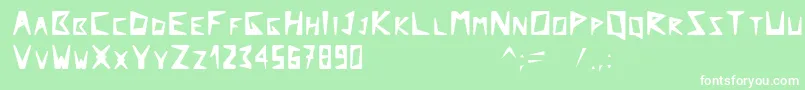 Arcticexplorer Font – White Fonts on Green Background