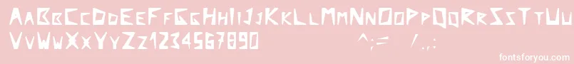 Arcticexplorer Font – White Fonts on Pink Background