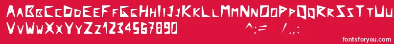 Arcticexplorer Font – White Fonts on Red Background
