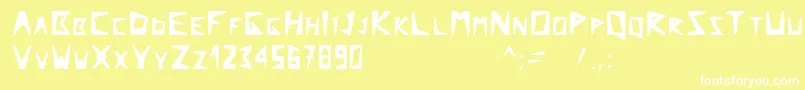 Weitere Informationen zur Arcticexplorer-Schriftart Arcticexplorer-Schriftart – Weiße Schriften auf gelbem Hintergrund