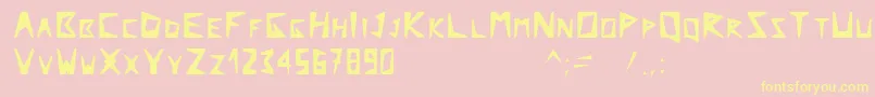 Arcticexplorer Font – Yellow Fonts on Pink Background