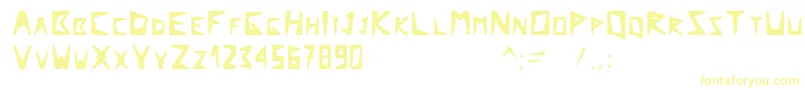 Arcticexplorer Font – Yellow Fonts on White Background