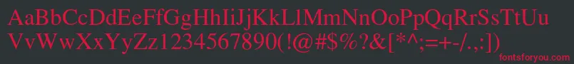 Dester Font – Red Fonts on Black Background