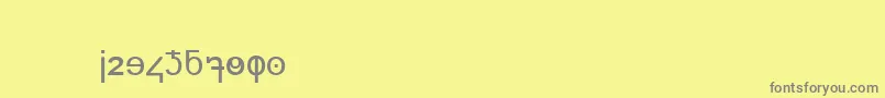 fuente DigitsMinuscule – Fuentes Grises Sobre Fondo Amarillo