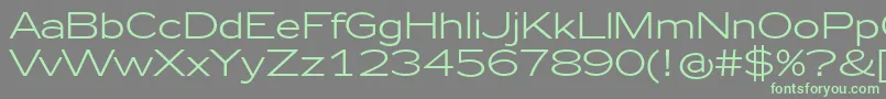 Zeppelin41 Font – Green Fonts on Gray Background