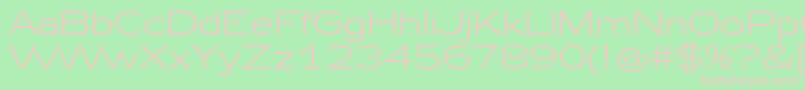 Zeppelin41 Font – Pink Fonts on Green Background