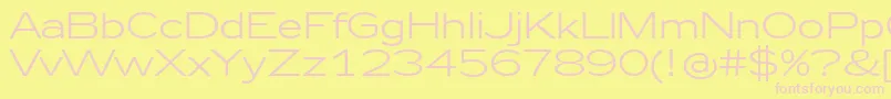 Zeppelin41 Font – Pink Fonts on Yellow Background