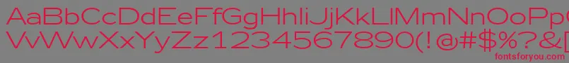 Zeppelin41 Font – Red Fonts on Gray Background