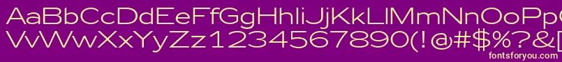 Zeppelin41 Font – Yellow Fonts on Purple Background