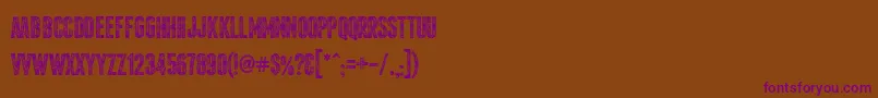 Cortina Font – Purple Fonts on Brown Background