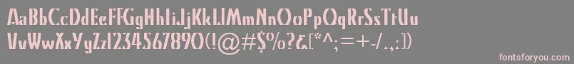 KinoMt Font – Pink Fonts on Gray Background