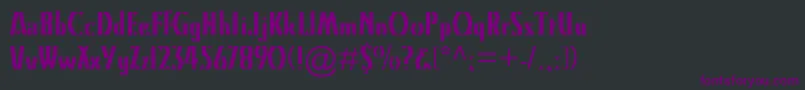 KinoMt Font – Purple Fonts on Black Background