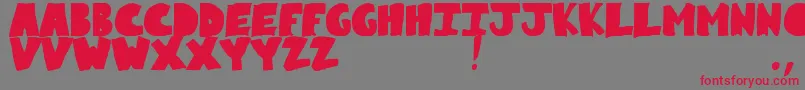 More about NunanunongDemo Font NunanunongDemo Font – Red Fonts on Gray Background
