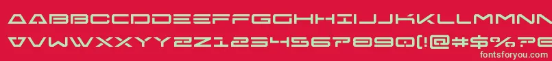 Freeagent Font – Green Fonts on Red Background