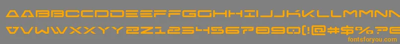 Freeagent Font – Orange Fonts on Gray Background