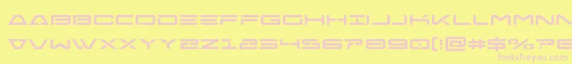 Freeagent Font – Pink Fonts on Yellow Background