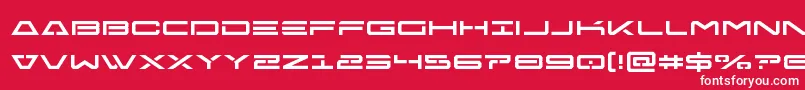 Freeagent Font – White Fonts on Red Background