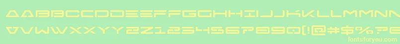 Freeagent Font – Yellow Fonts on Green Background
