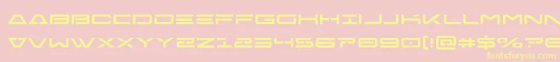 Freeagent Font – Yellow Fonts on Pink Background