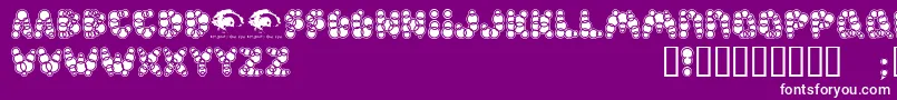 Shampoosw Font – White Fonts on Purple Background