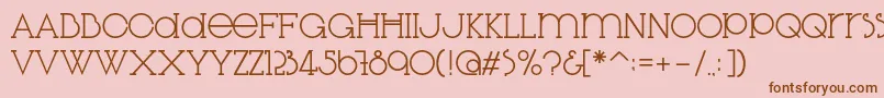 DiglossiaStd Font – Brown Fonts on Pink Background