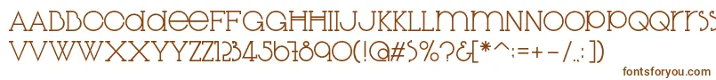 Шрифт DiglossiaStd – коричневые шрифты на белом фоне