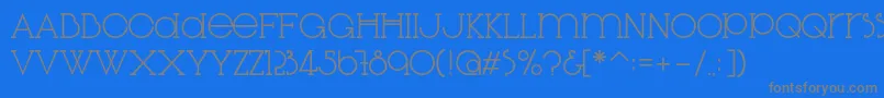 フォントDiglossiaStd – 青い背景に灰色の文字