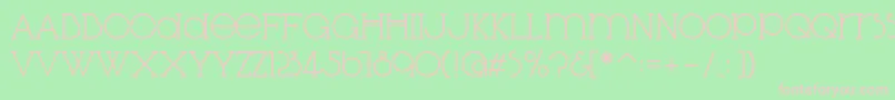 DiglossiaStd Font – Pink Fonts on Green Background