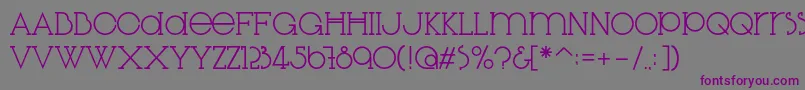 DiglossiaStd Font – Purple Fonts on Gray Background