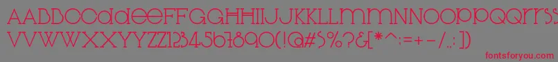 DiglossiaStd Font – Red Fonts on Gray Background