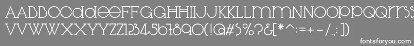 Czcionka DiglossiaStd – białe czcionki na szarym tle