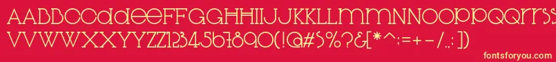 Шрифт DiglossiaStd – жёлтые шрифты на красном фоне