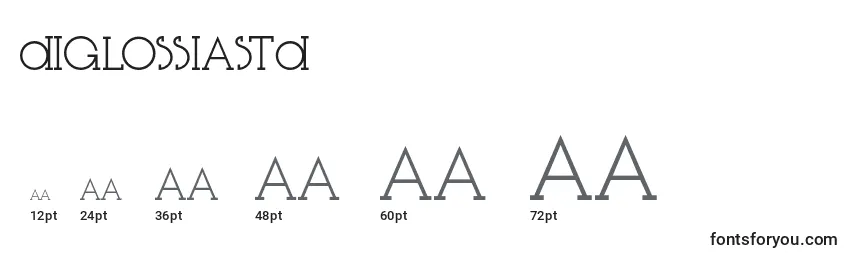 DiglossiaStd Font Sizes