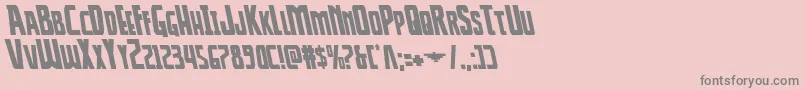 Thunderhawkleft Font – Gray Fonts on Pink Background