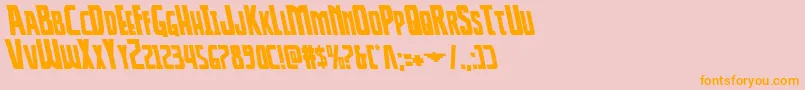 Thunderhawkleft Font – Orange Fonts on Pink Background