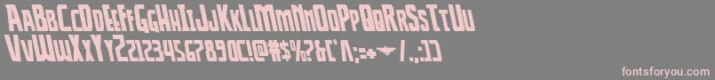 Thunderhawkleft Font – Pink Fonts on Gray Background