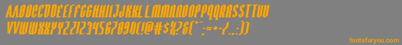 Devilsummonerxtraexpandital Font – Orange Fonts on Gray Background