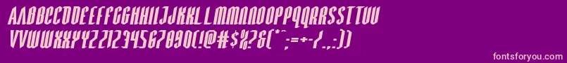 Devilsummonerxtraexpandital Font – Pink Fonts on Purple Background