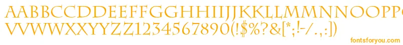 Laugher Font – Orange Fonts on White Background