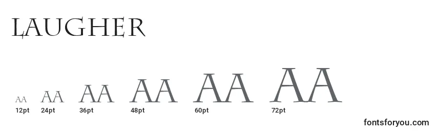 Laugher Font Sizes