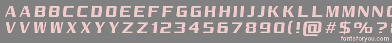 RealityPursuitNc Font – Pink Fonts on Gray Background