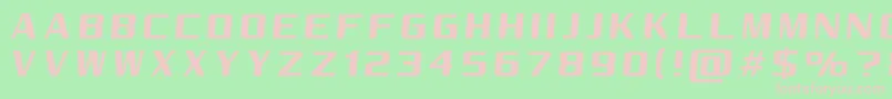 RealityPursuitNc Font – Pink Fonts on Green Background