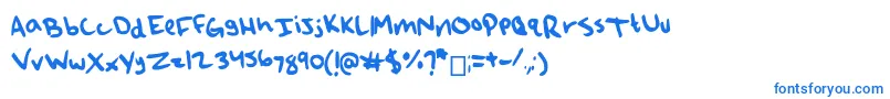 フォントQao – 青いフォント